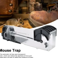 Online Hushållsautomatiska möss Musfälla Råttfälla Bur Bete Capture Mouse Killer Cage