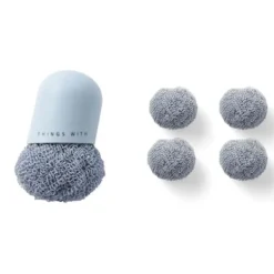 New Hushållskittel Diskborstar Kök Badrum Rengöringsborste Avtagbar Rengöringsboll med Handtag Rengöringsverktyg B