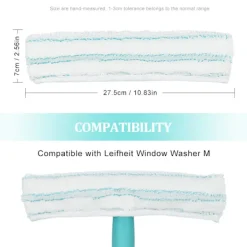 Hot Hushållsprodukter, 4 st Professionella Mikrofibermoppar Multifunktionell Fönster{yh}