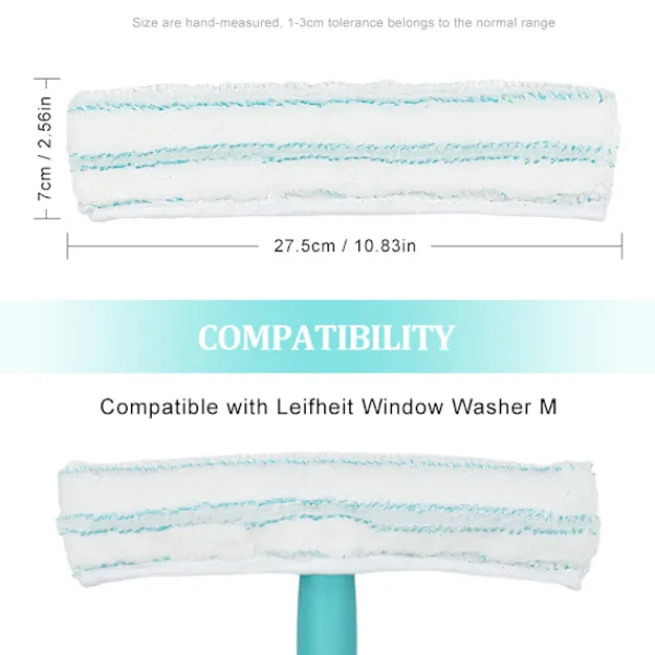 Hot Hushållsprodukter, 4 st Professionella Mikrofibermoppar Multifunktionell Fönster{yh}