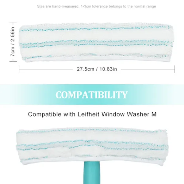 New Hushållsprodukter, 4 st Professionella Mikrofibermoppar Multifunktionella Fönster