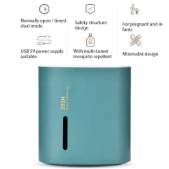 Hushållssmart USB-kontakt Elektriskt myggmedel Mute Mosquito Insect Killer (grön)