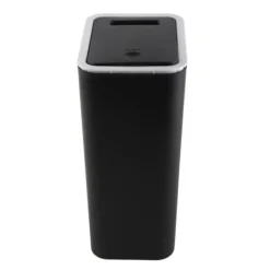 Sale Hushållssoptunnor förseglade Stor Kapacitet Luktfri Med Press Top Plastsoptunna För Hem Kök Vardagsrum Badrum Svart