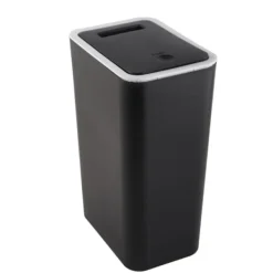 Sale Hushållssoptunnor förseglade Stor Kapacitet Luktfri Med Press Top Plastsoptunna För Hem Kök Vardagsrum Badrum Svart