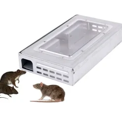 Discount Hushållsstor musfälla Automatisk kontinuerlig musfälla Återanvändbara råttfällor Catcher Killer Möss Gnagarbur