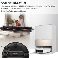 Online Huvudgummivalsborste för Dreame X30 Ultra/X40 Ultra/L10s Ultra/L20 Ultra/L10s Pro Ultra/L10s Plus