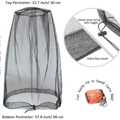 Clearance Huvudnät Mesh, Ansiktshalsnät Från Insektsbugg Bi Mygga Gna