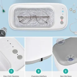 45000Hz Ultraljudstvätt (Vit), lämplig för glasvaror, Ultraljudstvätt 3