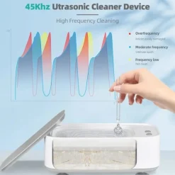 45000Hz Ultraljudstvätt (Vit), lämplig för glasvaror, Ultraljudstvätt 3