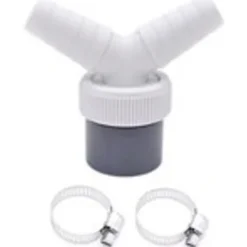 Hot 2-i-1 avloppsslanganslutning för diskmaskin och tvättmaskin, 2-vägs Y-typ splitter slanganslutningsadapter.