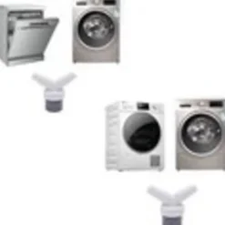 Hot 2-i-1 avloppsslanganslutning för diskmaskin och tvättmaskin, 2-vägs Y-typ splitter slanganslutningsadapter.