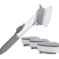 Best 3-i-1 diskborste med diskmedelsbehållare, diskborste-- - Perfekt