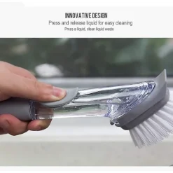 Best 3-i-1 diskborste med diskmedelsbehållare, diskborste-- - Perfekt