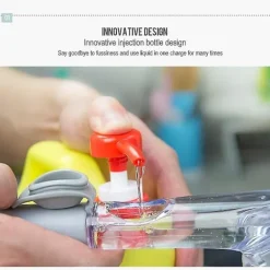 Best 3-i-1 diskborste med diskmedelsbehållare, diskborste-- - Perfekt