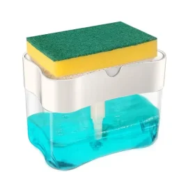 New 2-i-1 Diskmedelspump - Pump för Diskmedel - Disk Transparent