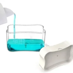 New 2-i-1 Diskmedelspump - Pump för Diskmedel - Disk Transparent