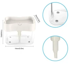 New 2-i-1 Diskmedelspump - Pump för Diskmedel - Disk Transparent