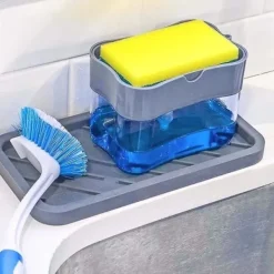 New 2-i-1 Diskmedelspump - Pump för Diskmedel - Disk Transparent