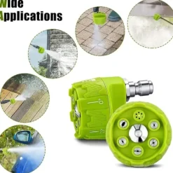 Sale OCEAN 6-i-1 Multifunktionell Sprutmunstycke för Högtryckstvätt max 3500 psi – Bärbara Högtryckstvätttillbehör, Munstycken