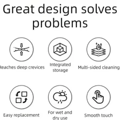 Clearance LBSS 2-i-1 Spårrengöringsborste Uppgraderad Spaltrengörare För Fönsterspår Skjutdörrar Spårrengöringssvamp Light Grey