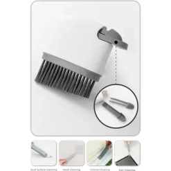 Clearance LBSS 2-i-1 Spårrengöringsborste Uppgraderad Spaltrengörare För Fönsterspår Skjutdörrar Spårrengöringssvamp Light Grey