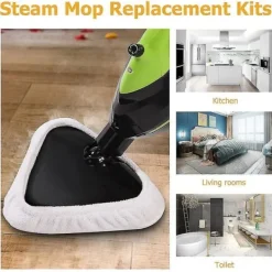 Sale IC 6 st återanvändbara mikrofiber H2O ångmopp ersättningsplattor tillbehör ångmopp rengöringsduk