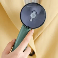 no brand IC Bärbar Hushållsstrykmaskin Handhållen Ångstrykjärn Vikbar Klädstrykare - EU (Grön)