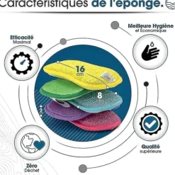 Best no brand IC CNE Set med 10 tvättbara och återanvändbara mikrofibersvampar