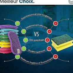 Best no brand IC CNE Set med 10 tvättbara och återanvändbara mikrofibersvampar