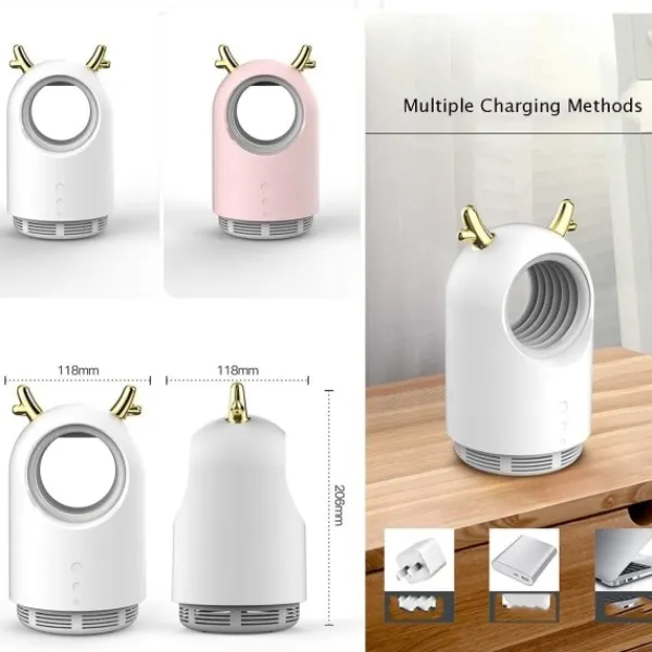 Clearance no brand IC Inomhus USB Myggfångarelampa Säker för barn och giftfri