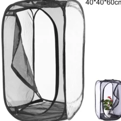 Sale del IC Insekts- och fjärilshabitatbur Stor bärbar insektsmonark 40*40*60cm