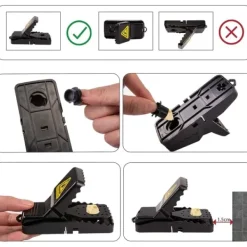 Hot no brand IC Musfälla, 6ST Musfälla Återanvändbar Plastråttfälla