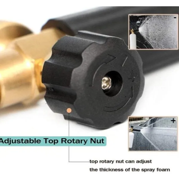 del IC Skummunstycke, snöskum, biltvätt, tvålskummare med justerbart skummunstycke, tvålbehållare