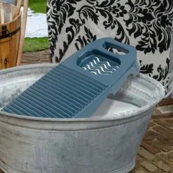 no brand IC Stor tvättbräda, handtvättbräda, tvättbräda för tvätt Stor, hög seghet tvättbräda hushåll, 17,7 x 7,8 tum (mörkblå)