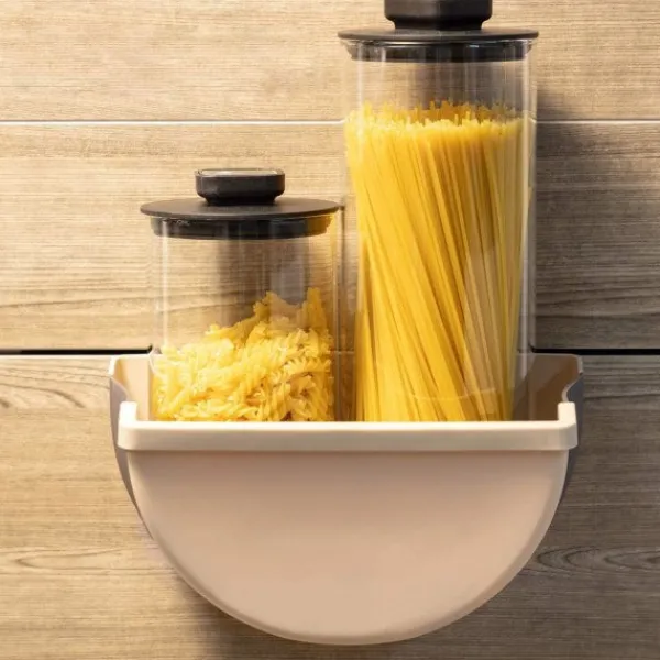 Sale no brand IC Vikbar Köksbehållare, Hängande Papperskorg, Liten Bärbar Papperskorg (Beige)