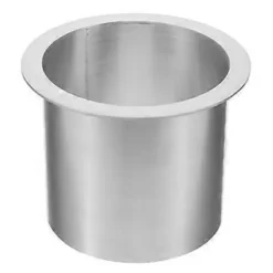 Sale Inbyggd sopnedkast för bänkskiva Rund skräphållare Slät rostfri liten soptunna