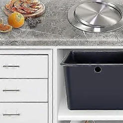 New Inbyggd typ Inbyggd rostfritt stål papperskorg Klafflock Svingbalans Klafflock Papperskorg