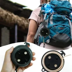 Outlet OCEAN Indragbar tvättlina, (Grå) Bärbar halkfri tvättlina, 8m