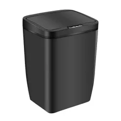 Sale Induktiv Soptunna Automatisk Smart Sensor Kök Badrum Skräptunna Papperskorg Utan Batteri (Svart)