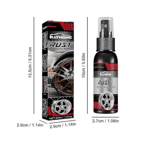 Clearance Industriell Rostborttagningsspray - Effektiv Rengöring 30ml 3Pcs