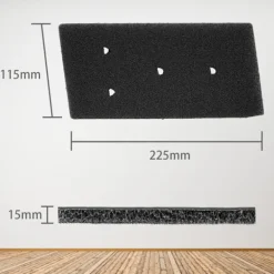 Discount INF Filter för torktumlare 4-pack Whirlpool 481010716911 Svart