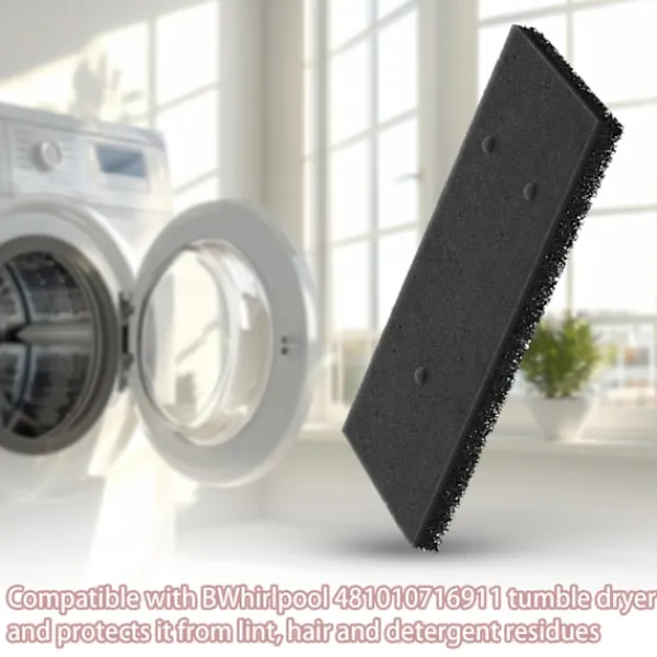 Discount INF Filter för torktumlare 4-pack Whirlpool 481010716911 Svart