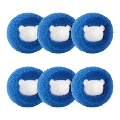 New INF Hårborttagningsboll för tvättmaskin 6 st Blå