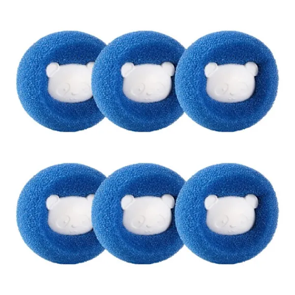 New INF Hårborttagningsboll för tvättmaskin 6 st Blå