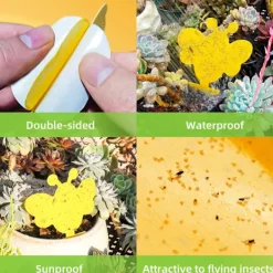 Sale INF 60-pack Flugfångare / Flugfälla / Klibbig insektsfälla Gul
