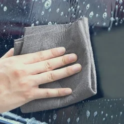 Hot INF 5-pack Magisk Rengöringsduk - Mikrofiberduk för Fönster, Glas, Bilrengöring, Mörkgrå