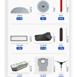 Hot INF Roborock S8 MaxV Ultra Tillbehörspaket - Reservdelar för G20S, S8-serien