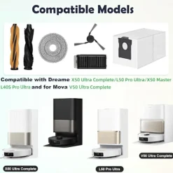 Best INF Robotdammsugare Tillbehörssats för Dreame X50/L50/L40/MOVA-serien