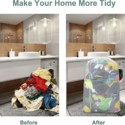 Sale INF Stor tvättsäck 60x90 cm Vit 2-pack