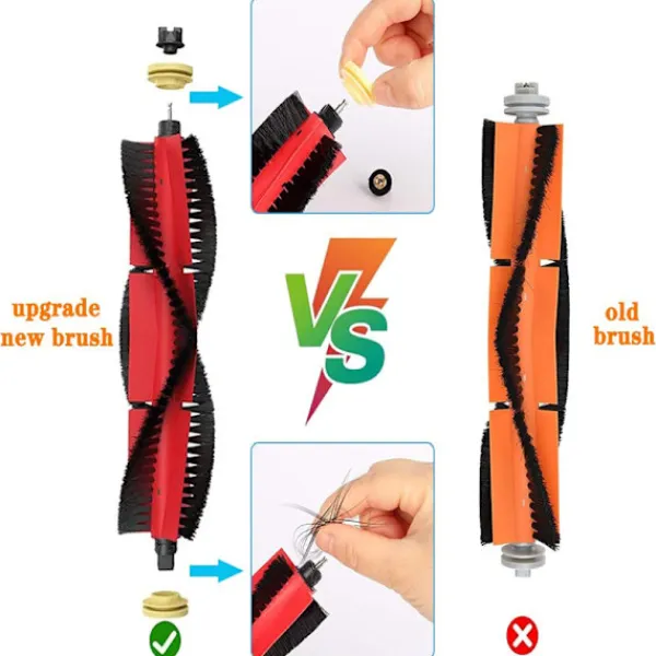 Best INF Tillbehör Xiaomi Roborock S5 Max/S50/S51/S55/S5/S60/S65/S6/S6 Pure/S6 MAXV 8 delar